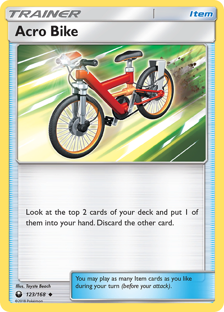 Pokemon | Acro Bike (123/168) [Sun & Moon: Celestial Storm] | The Nerd Merchant