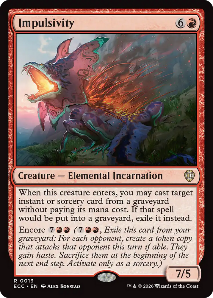 Magic | Impulsivity [Lorwyn Eclipsed Commander] | The Nerd Merchant