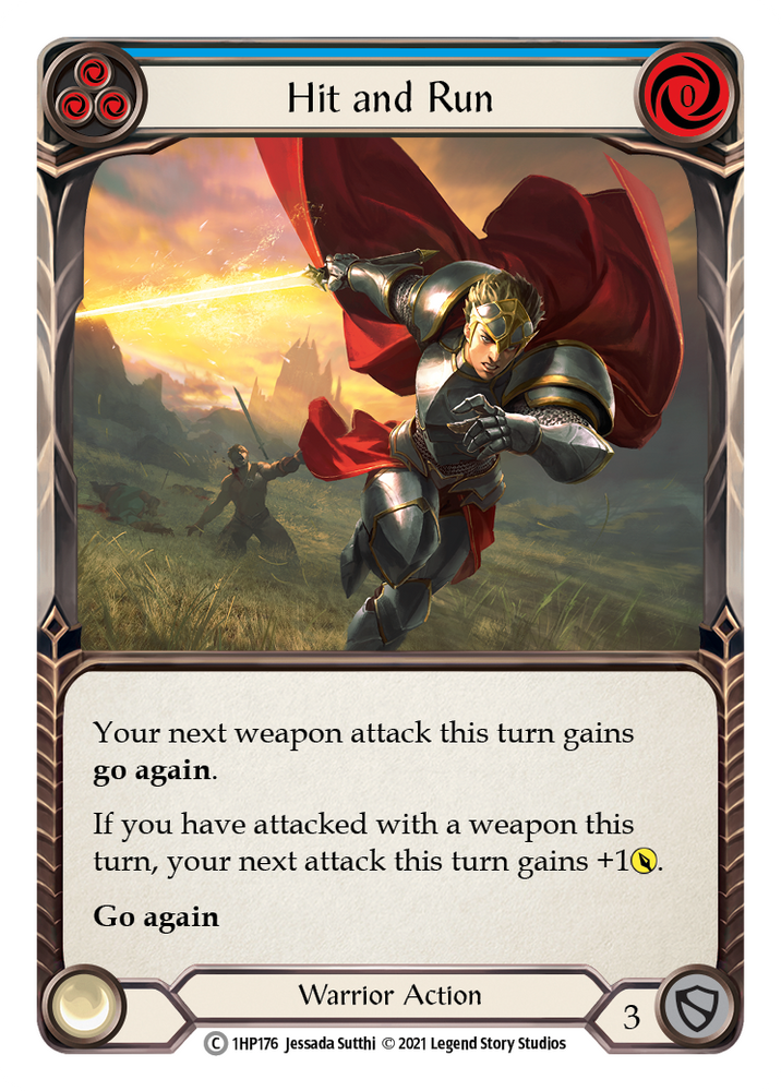 Flesh and Blood TCG | Hit and Run (Blue) [1HP176] (History Pack 1) | The Nerd Merchant