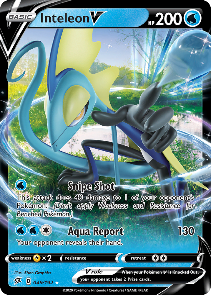 Pokemon | Inteleon V (049/192) [Sword & Shield: Rebel Clash] | The Nerd Merchant