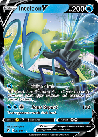 Pokemon | Inteleon V (049/192) [Sword & Shield: Rebel Clash] | The Nerd Merchant