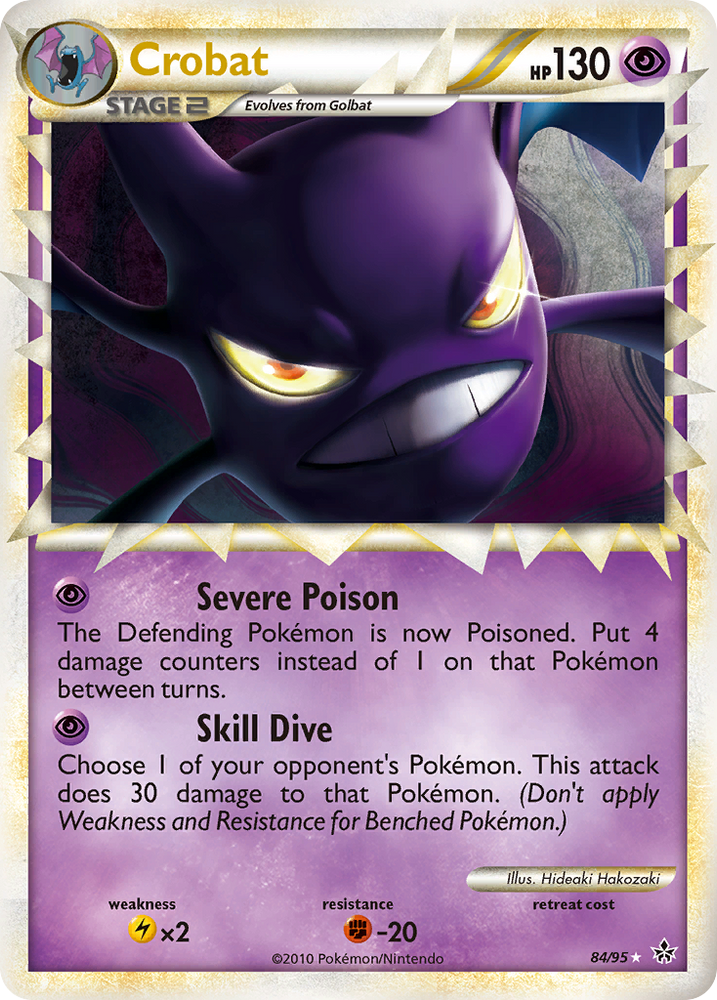 Pokemon | Crobat (84/95) [HeartGold & SoulSilver: Unleashed] | The Nerd Merchant