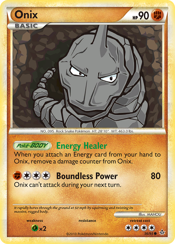 Pokemon | Onix (56/95) [HeartGold & SoulSilver: Unleashed] | The Nerd Merchant