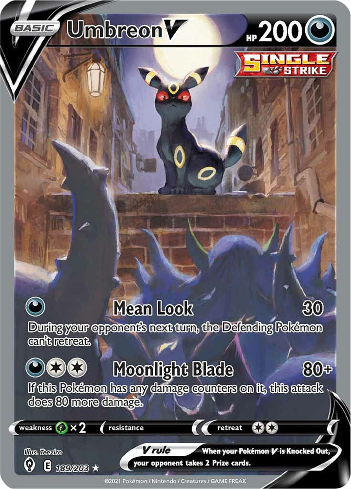 Pokemon | Umbreon V (189/203) [Sword & Shield: Evolving Skies] | The Nerd Merchant