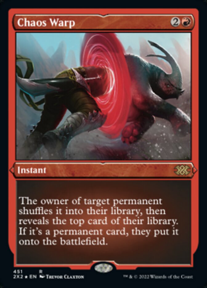Magic | Chaos Warp (Foil Etched) [Double Masters 2022] | The Nerd Merchant