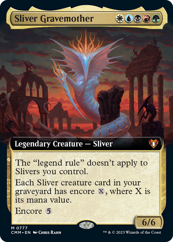 Magic | Sliver Gravemother (Extended Art) [Commander Masters] | The Nerd Merchant