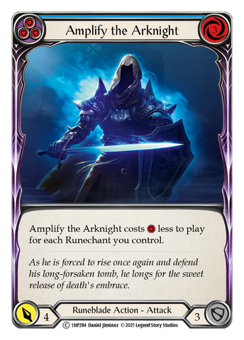 Flesh and Blood TCG | Amplify the Arknight (Blue) [1HP284] (History Pack 1) | The Nerd Merchant