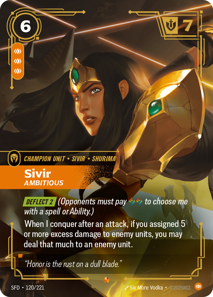 Sivir, Ambitious (Foil) - Spiritforged #120