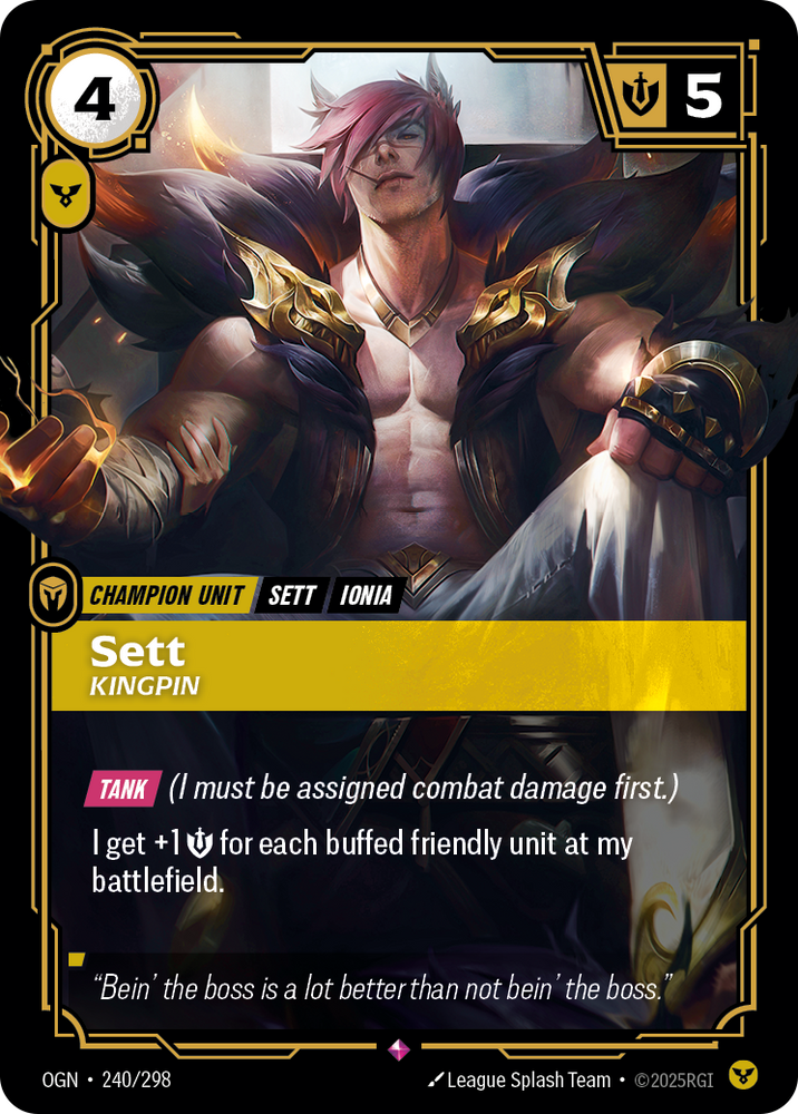 Sett, Kingpin (Foil) - Origins #240