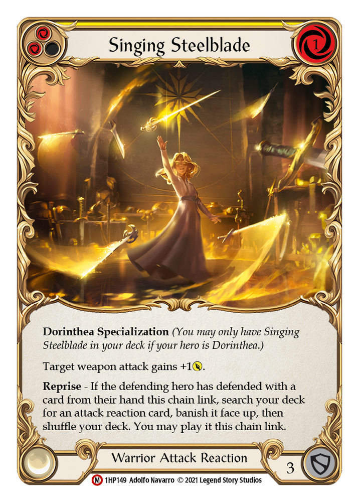 Flesh and Blood TCG | Singing Steelblade [1HP149] (History Pack 1) | The Nerd Merchant