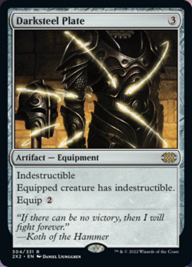 Magic | Darksteel Plate [Double Masters 2022] | The Nerd Merchant