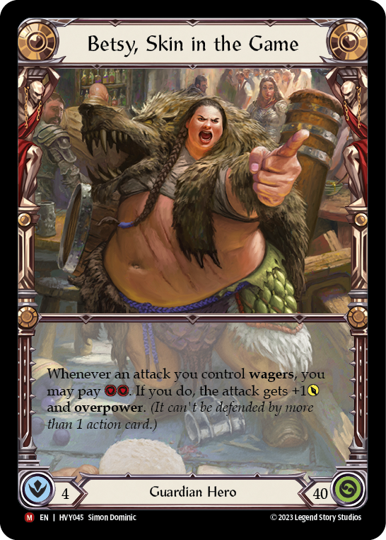 Flesh and Blood TCG | Betsy, Skin in the Game [HVY045] (Heavy Hitters) | The Nerd Merchant