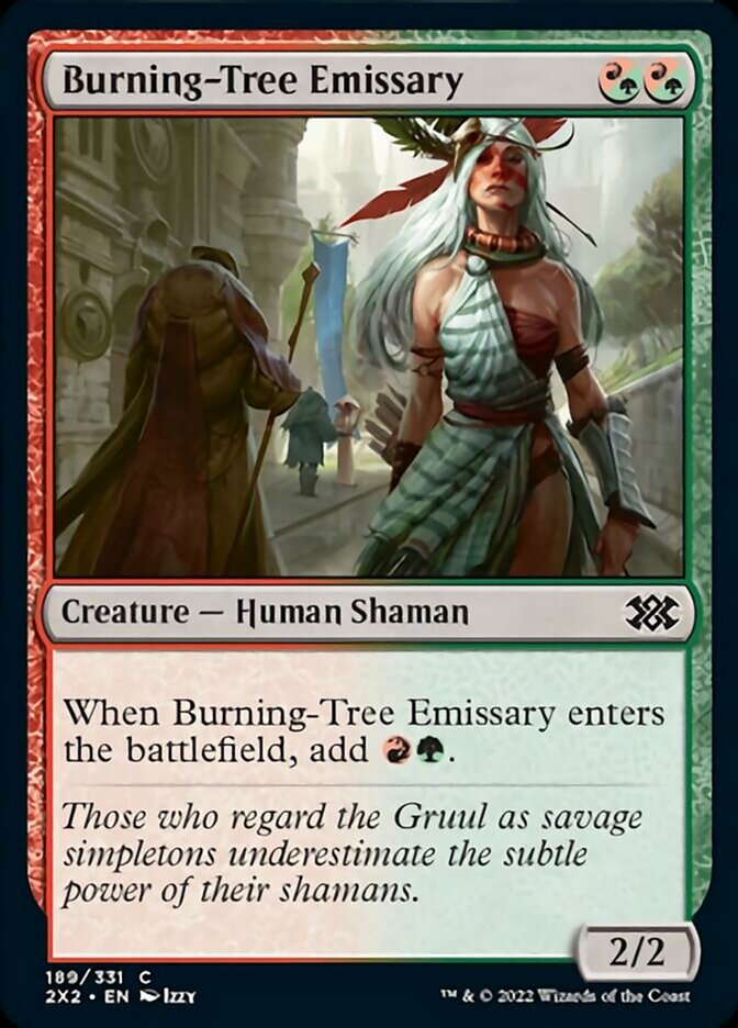 Magic | Burning-Tree Emissary [Double Masters 2022] | The Nerd Merchant