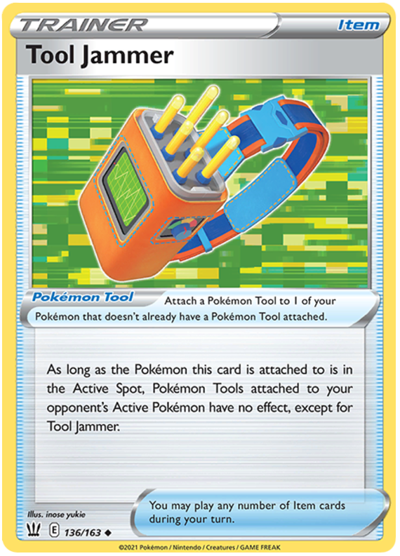 Pokemon | Tool Jammer (136/163) [Sword & Shield: Battle Styles] | The Nerd Merchant