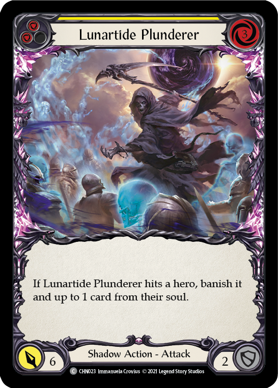 Flesh and Blood TCG | Lunartide Plunderer (Yellow) [CHN023] (Monarch Chane Blitz Deck) | The Nerd Merchant