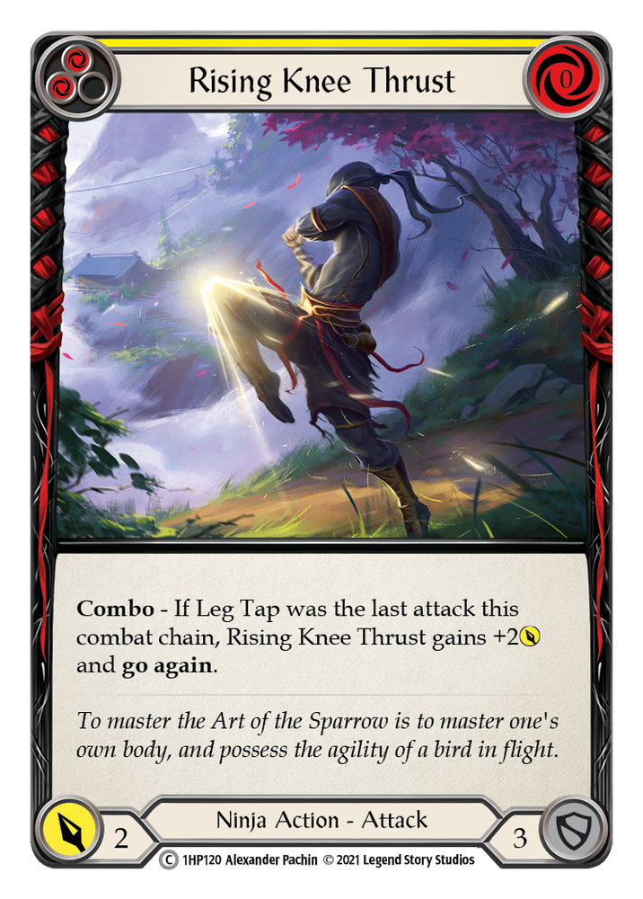 Flesh and Blood TCG | Rising Knee Thrust (Yellow) [1HP120] (History Pack 1) | The Nerd Merchant