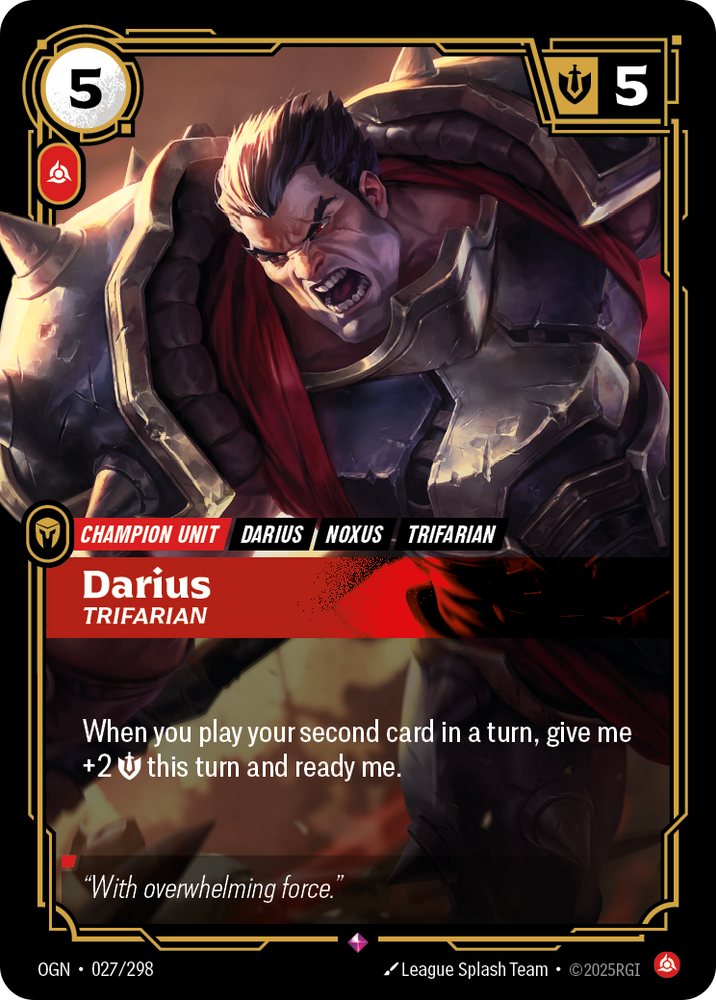 Darius, Trifarian (Foil) - Origins #27