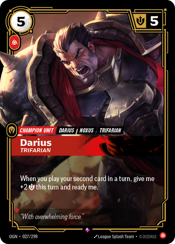 Darius, Trifarian (Foil) - Origins #27