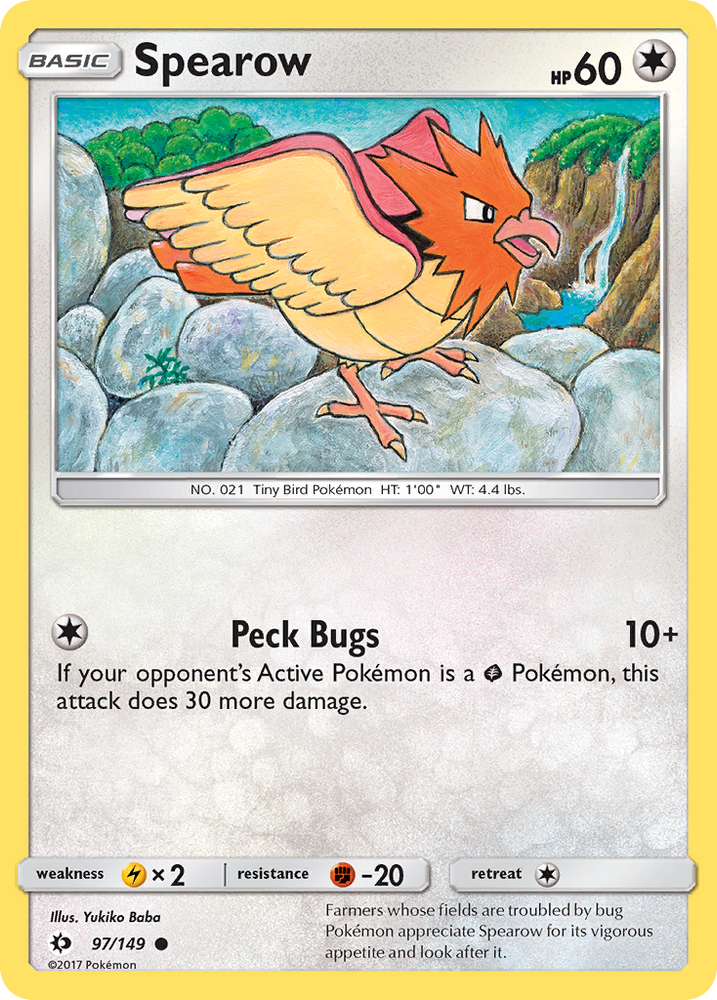 Pokemon | Spearow (97/149) [Sun & Moon: Base Set] | The Nerd Merchant