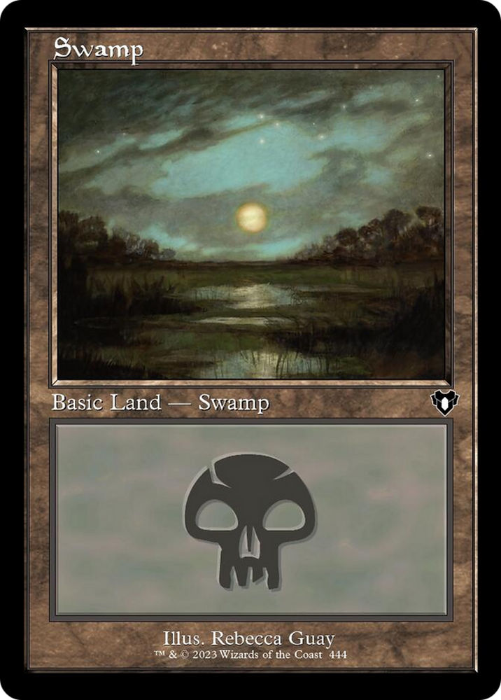 Magic | Swamp (444) (Retro) [Commander Masters] | The Nerd Merchant