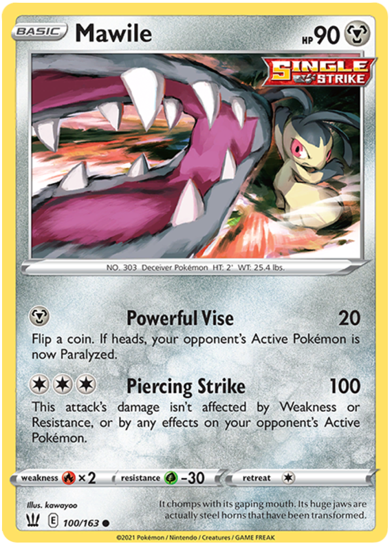 Pokemon | Mawile (100/163) [Sword & Shield: Battle Styles] | The Nerd Merchant