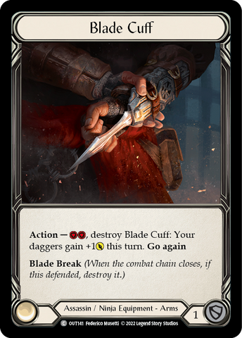 Flesh and Blood TCG | Blade Cuff [OUT141] (Outsiders)  Rainbow Foil | The Nerd Merchant