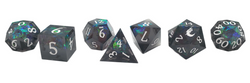 Old School Dice: Sharp Edged 7-Piece Dice Set - Blitzar