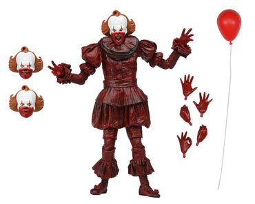 Welcome to Derry - 7 in Scale Action Figure - Ultimate Blood Pennywise