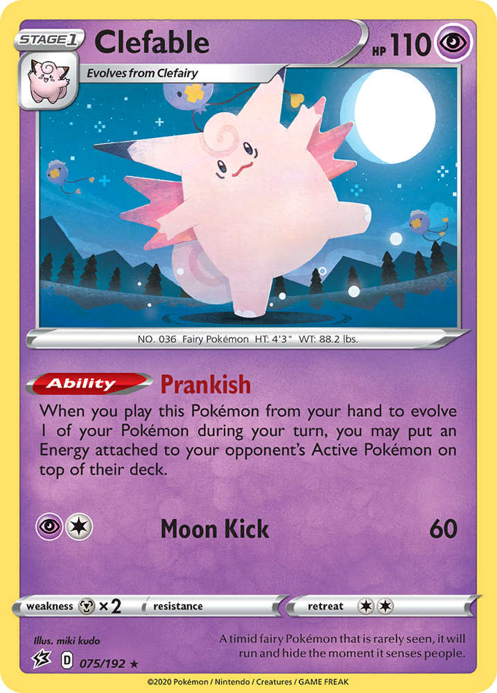 Pokemon | Clefable (075/192) [Sword & Shield: Rebel Clash] | The Nerd Merchant