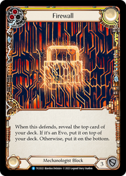 Flesh and Blood TCG | Firewall (Yellow) [TCC022] (Round the Table: TCC x LSS) | The Nerd Merchant