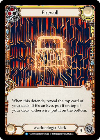 Flesh and Blood TCG | Firewall (Yellow) [TCC022] (Round the Table: TCC x LSS) | The Nerd Merchant