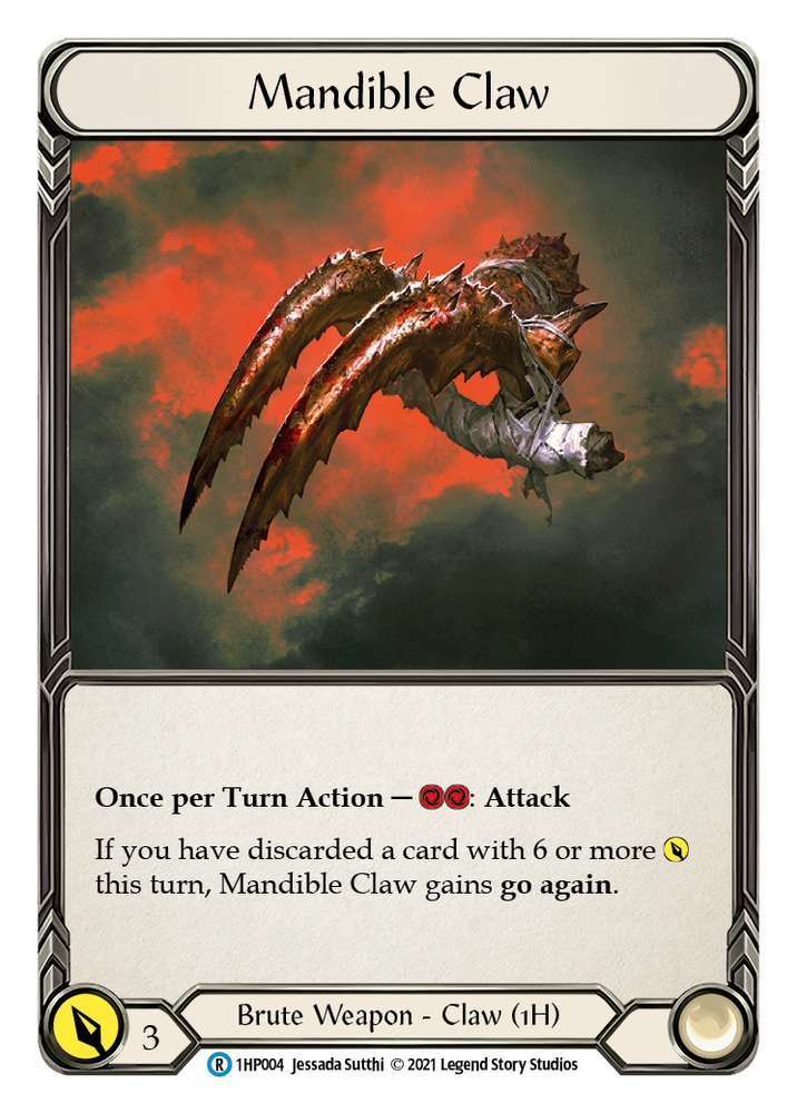 Flesh and Blood TCG | Mandible Claw (Left) [1HP004] (History Pack 1) | The Nerd Merchant