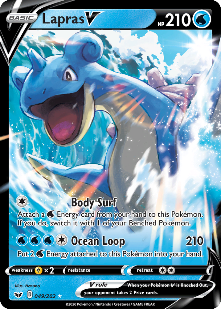 Pokemon | Lapras V (049/202) [Sword & Shield: Base Set] | The Nerd Merchant