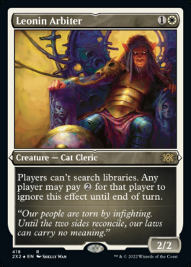 Magic | Leonin Arbiter (Foil Etched) [Double Masters 2022] | The Nerd Merchant