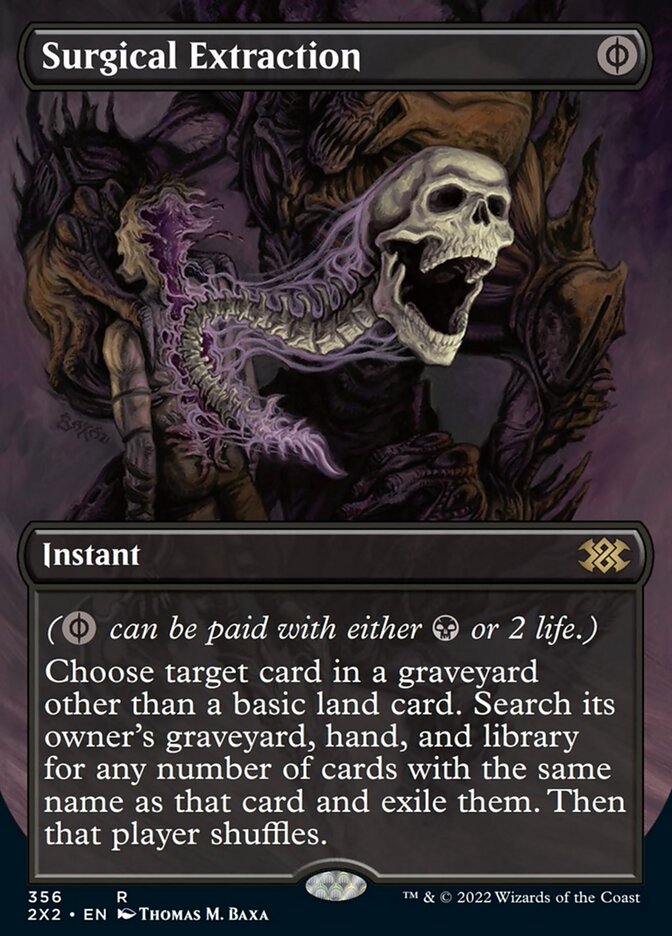 Magic | Surgical Extraction (Borderless Alternate Art) [Double Masters 2022] | The Nerd Merchant