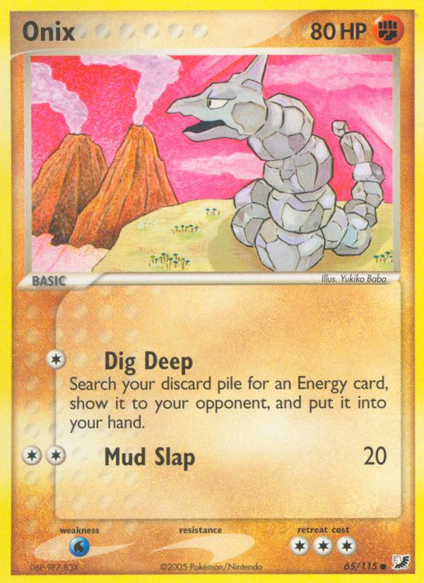 Pokemon | Onix (65/115) [EX: Unseen Forces] | The Nerd Merchant