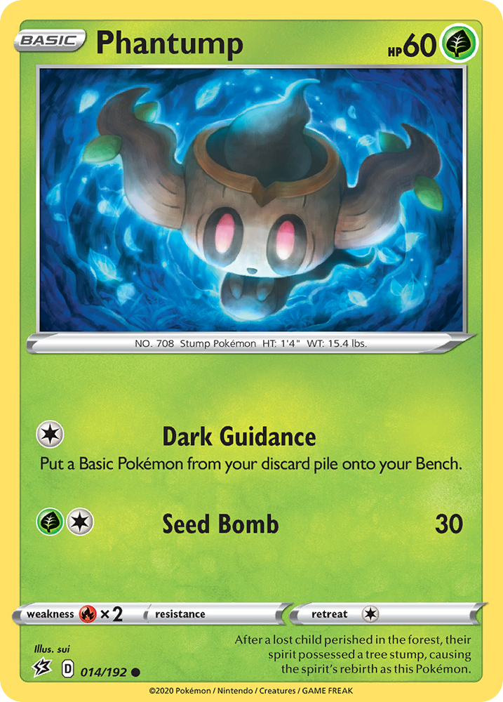 Pokemon | Phantump (014/192) [Sword & Shield: Rebel Clash] | The Nerd Merchant