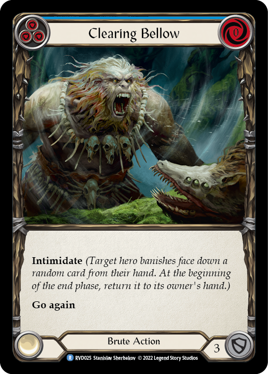 Flesh and Blood TCG | Clearing Bellow [RVD025] (Classic Battles: Rhinar vs Dorinthea) | The Nerd Merchant