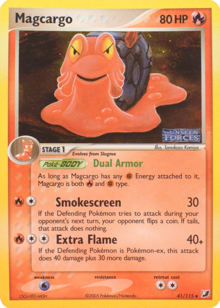 Pokemon | Magcargo (41/115) (Stamped) [EX: Unseen Forces] | The Nerd Merchant