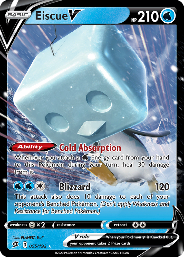 Pokemon | Eiscue V (055/192) [Sword & Shield: Rebel Clash] | The Nerd Merchant