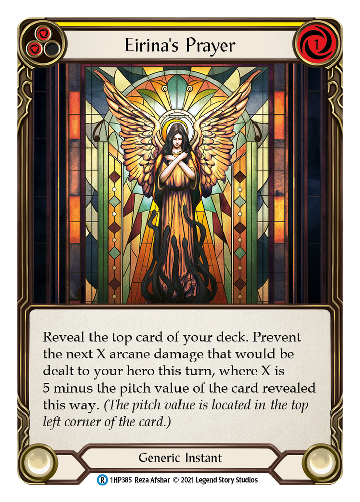 Flesh and Blood TCG | Eirina's Prayer (Yellow) [1HP385] (History Pack 1) | The Nerd Merchant