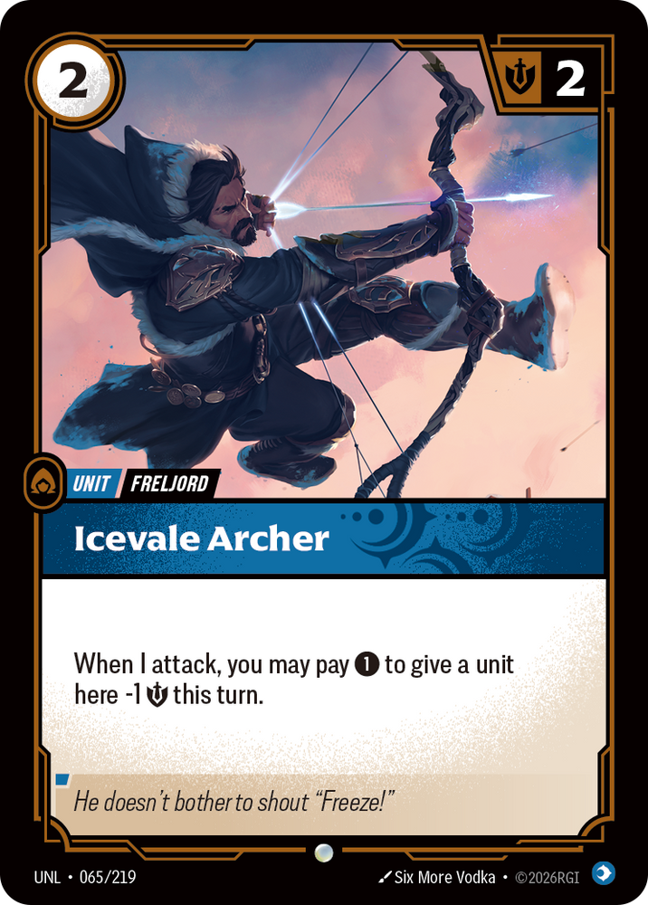 Icevale Archer (Foil) - Unleashed (065/219)