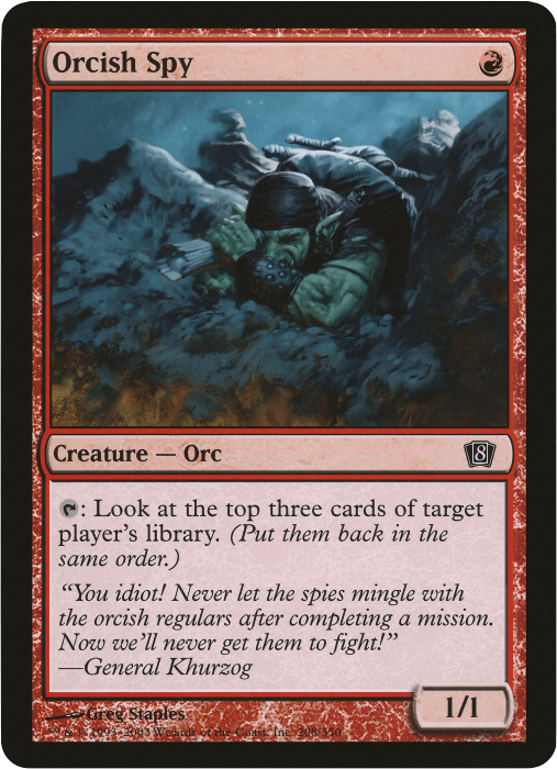 Magic | Orcish Spy (Oversized) [Eighth Edition Box Topper] | The Nerd Merchant