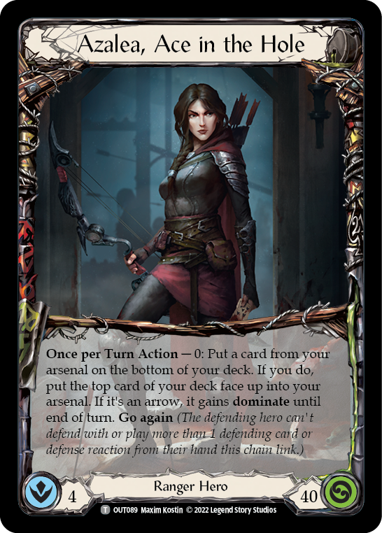 Flesh and Blood TCG | Azalea, Ace in the Hole // Ponder [OUT089 // OUT237] (Outsiders) | The Nerd Merchant