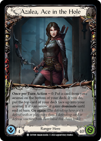 Flesh and Blood TCG | Azalea, Ace in the Hole [OUT089] (Outsiders) | The Nerd Merchant