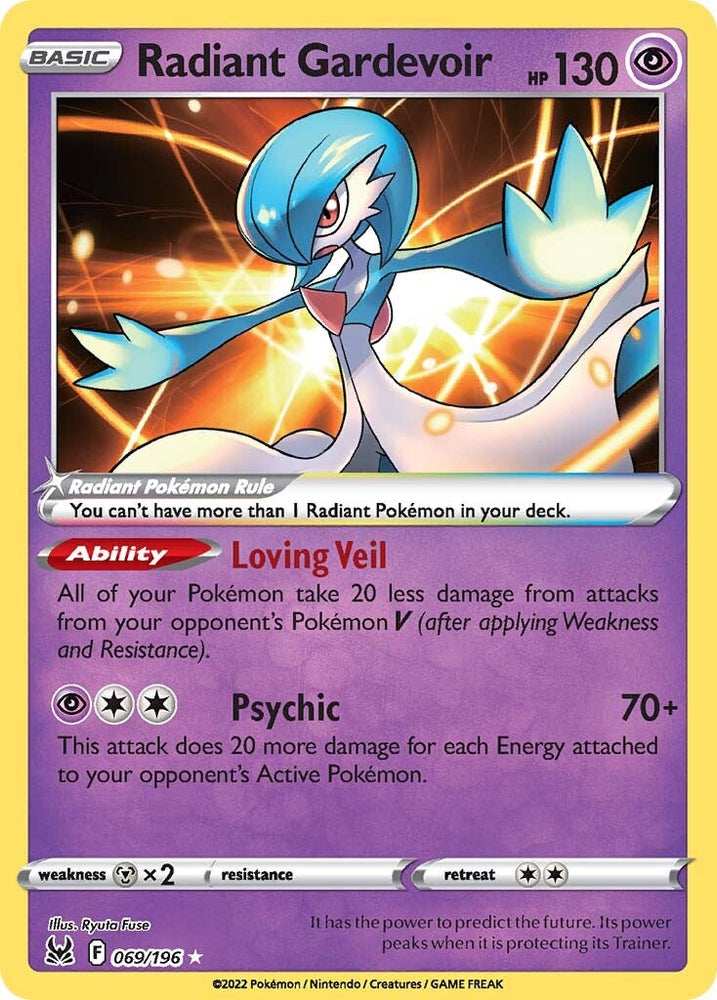 Pokemon | Radiant Gardevoir (069/196) [Sword & Shield: Lost Origin] | The Nerd Merchant