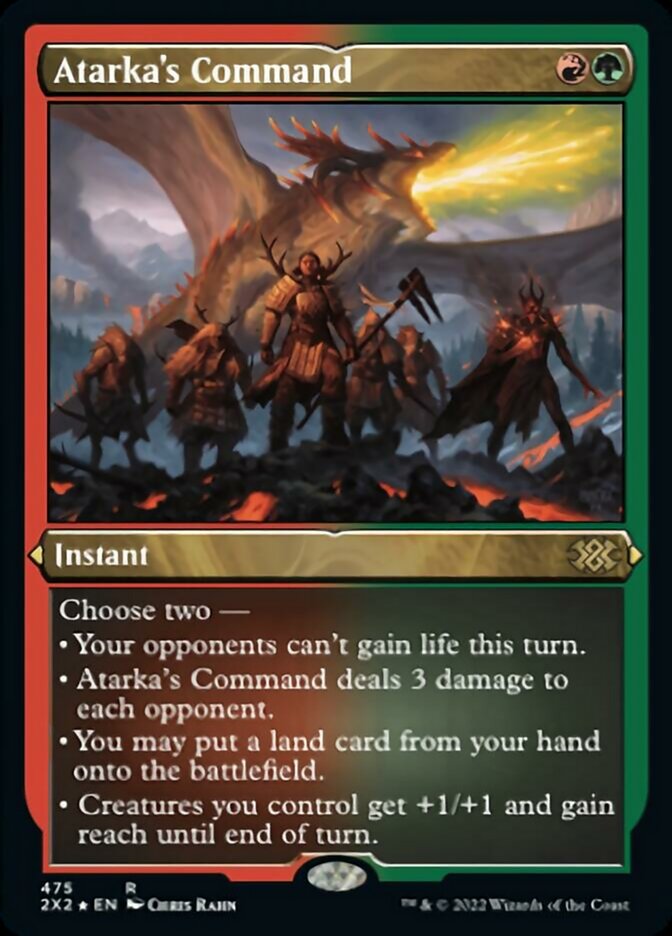 Magic | Atarka's Command (Foil Etched) [Double Masters 2022] | The Nerd Merchant