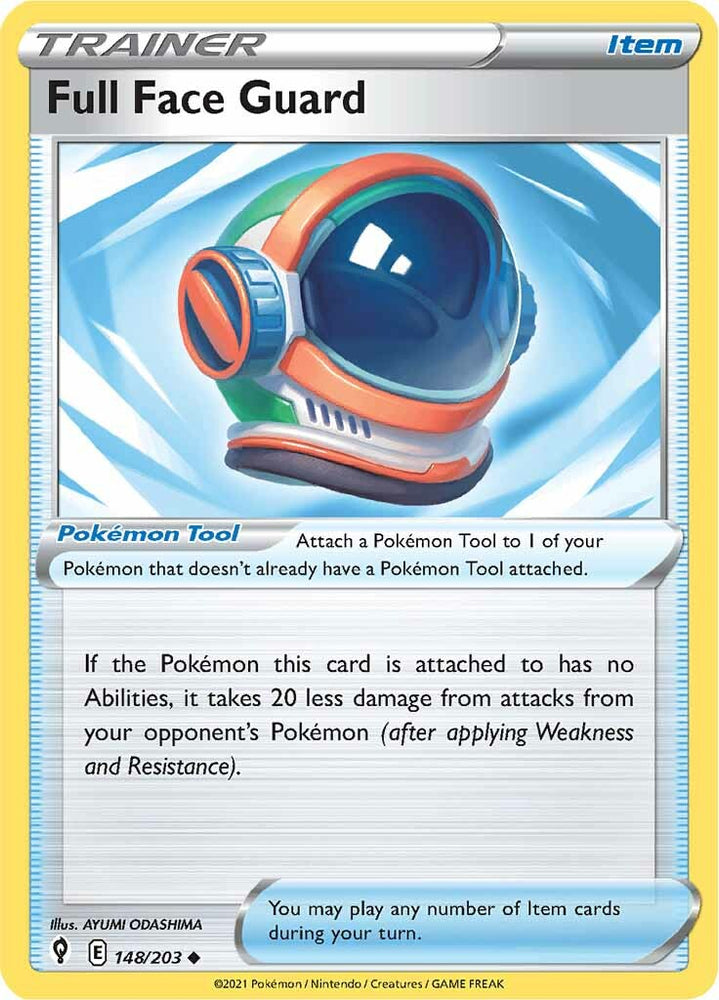 Pokemon | Full Face Guard (148/203) [Sword & Shield: Evolving Skies] | The Nerd Merchant