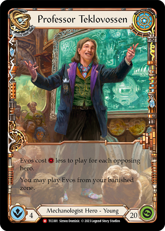 Flesh and Blood TCG | Professor Teklovossen [TCC001] (Round the Table: TCC x LSS) | The Nerd Merchant