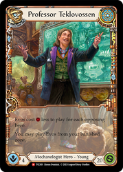 Flesh and Blood TCG | Professor Teklovossen [TCC001] (Round the Table: TCC x LSS) | The Nerd Merchant
